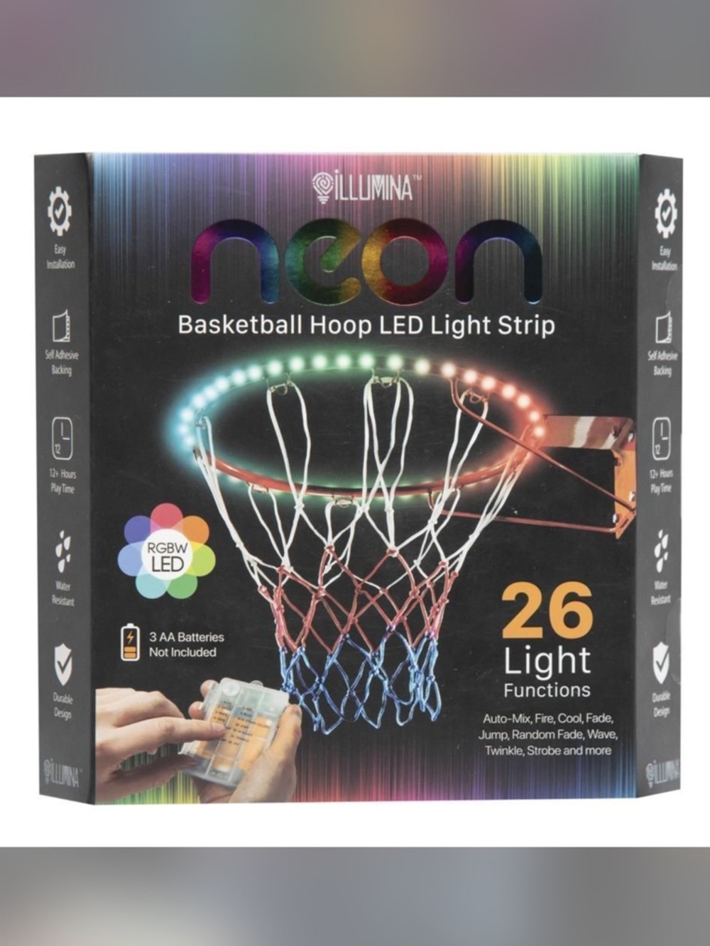 Illumina Neon Basketball Hoop LED Light Strip in Multicolor